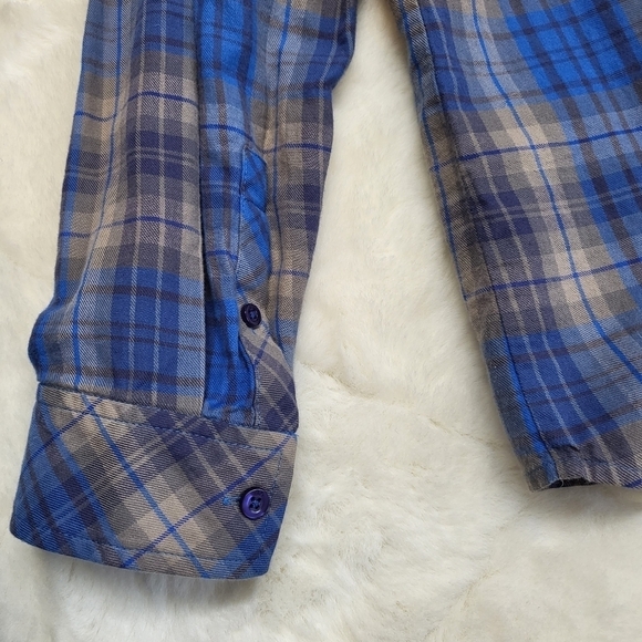 Armani exchange button down xsmall blue gray excellent condition with no wear xs - Picture 7 of 7